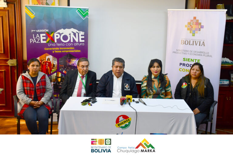 El gobierno firma acuerdo con la Micro y Pequeña Empresa para su participación en la Feria LAPAZEXPONE 2024